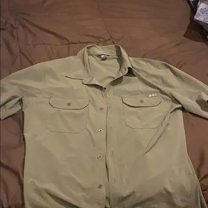 Eddie Bauer collard button down TEE
